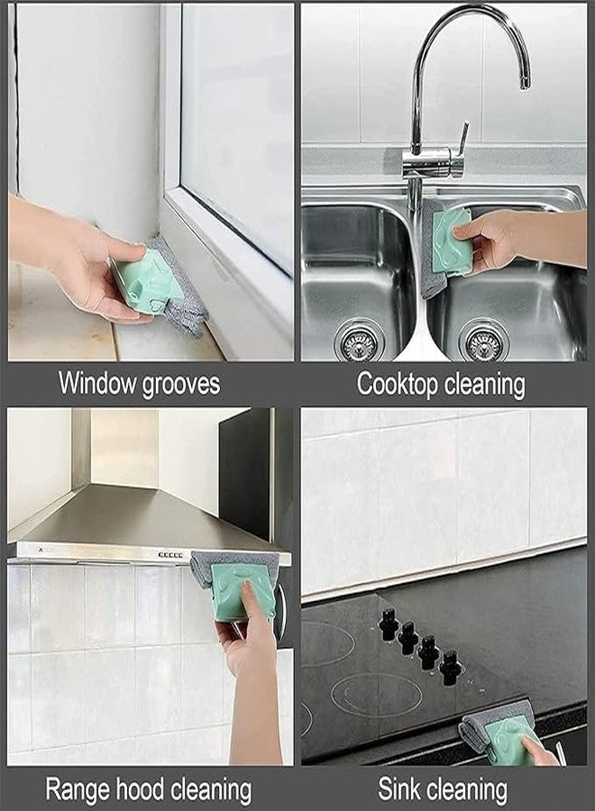 BRIGHTZONE Combo of Window Groove Frame Cleaning Brush and Dust Cleaning Brush for Window Slot Keyboard with Mini Dustpan Door Track Cleaning Brushes Dust Cleaner Tool for All Corners Edges and Gaps - Image 3